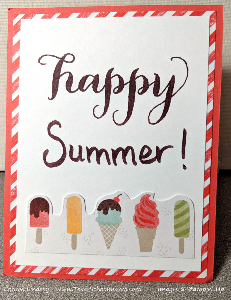 ice cream treats greeting card