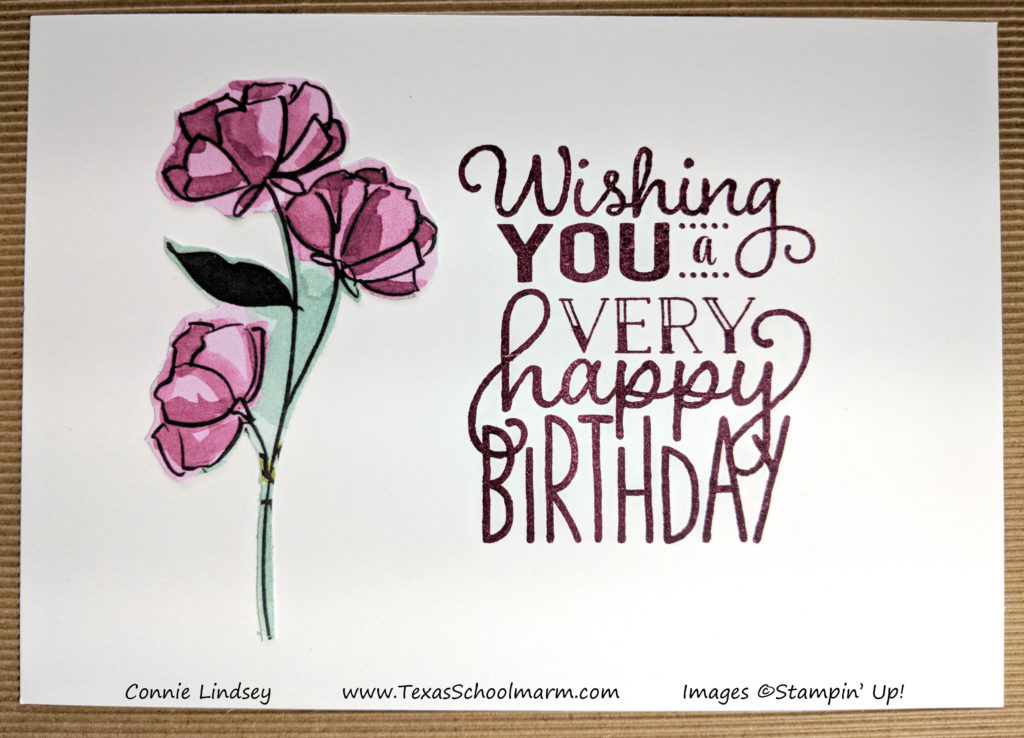 Inside Happy Birthday card