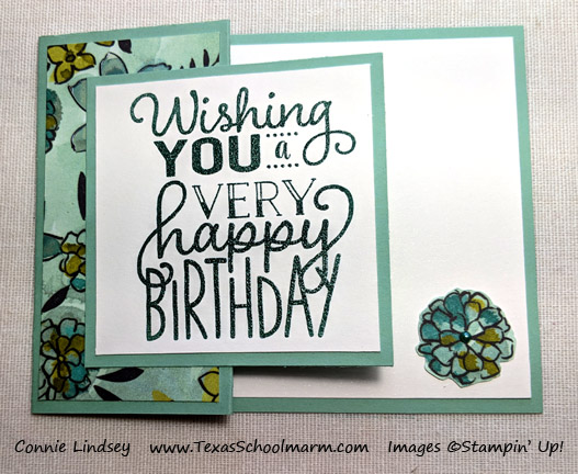 Birthday wishes card Stampin' Up!